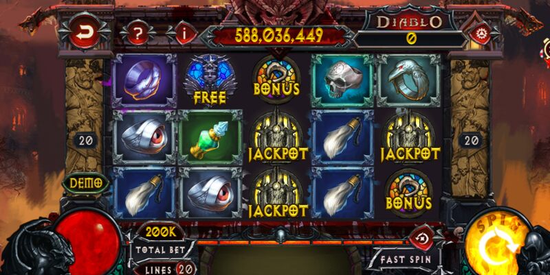 Review phòng chơi Diablo Slot Man Club theo mức cược 