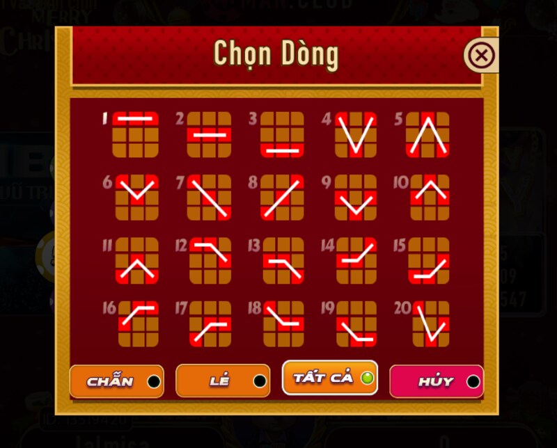 Chơi theo dòng cược được thiết lập tại man slots Manclub