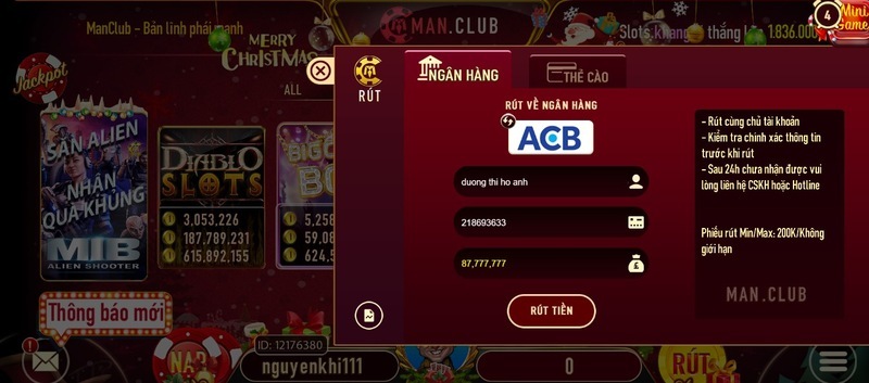 So sánh hai kênh Rút tiền ManClub